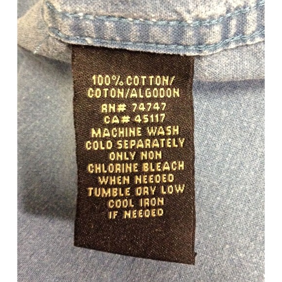 VTG Redhead Denim Shirt Mens 2XL Blue Shacket Button-up Long Sleeve Workwear - Picture 11 of 11